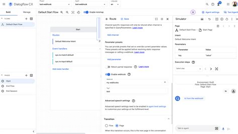 dialogflow cx webhook|Guide to configure Vertex AI Search as a Webhook in Dialogflow CX.